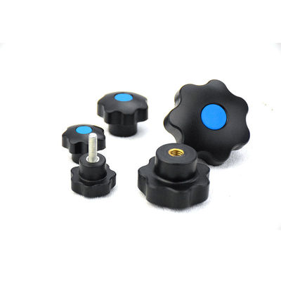 poignée en nylon d'étoile du nylon sept de Plum Blossom Knob Mechanical Handwheel de moulage par injection de 0.01mm